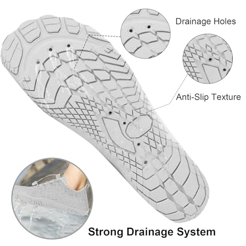 Image of Orgone Hike Footwear Barefoot Shoes Womens Mens, Pro Shoes Women Men Barefoot Hike Shoes Travel Shoes, Healthy & Non-Slip Breathable Barefoot Shoes, Light Grey A38