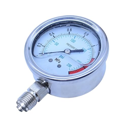 Manomètre de pression 0-10Mpa pour air eau et huile G1/4