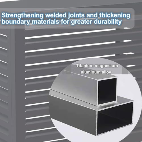 Clôture climatiseur aluminium pour terrasse et jardin moderne en ville