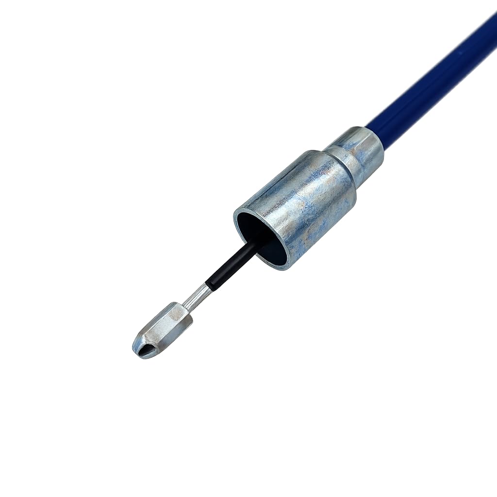 HGW 2X Bremsseil Bowdenzug passend für Knott | 18,5 mm Glocke | M8 Gewinde | inkl. Halbrundmutter | Anhänger Bremszug Set (HL: 1630 mm - GL: 1840 mm)