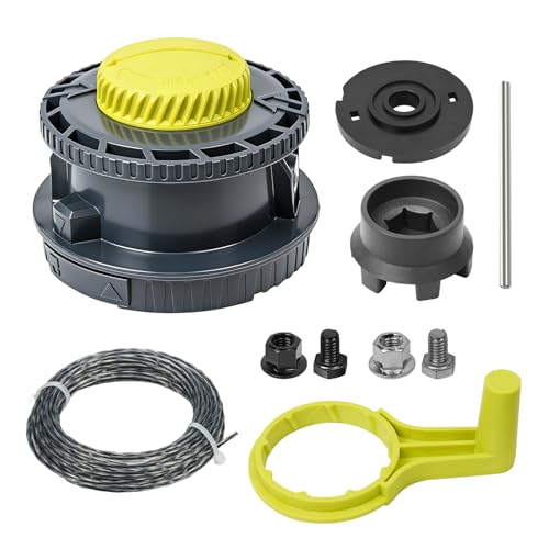 XQK 314608005 for Ryobi Reel Easy+ Bump Feed Trimmer Head Straight Shaft RY15526 RY15527 RY15529