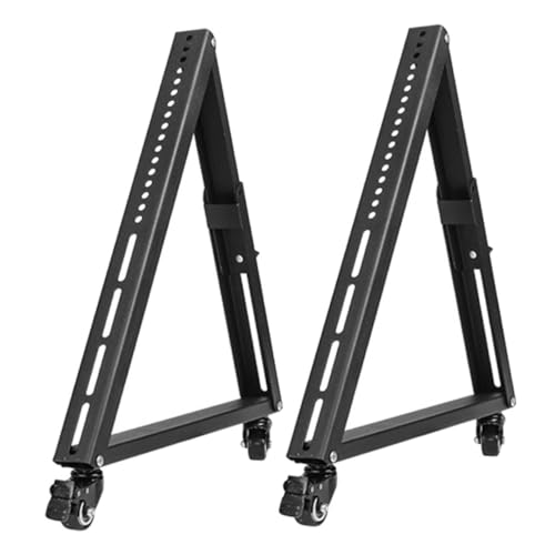 1 set Tv da con Ruote Stand Mobile per Tv da Facile Installazione e Stabilità Garantita Adatto per LED e LCD