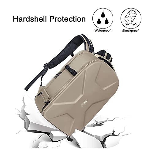 Image of MOSISO Camera Backpack, Photography Camera Bag 15-16 inch Waterproof Hardshell Case with Tripod Holder&Laptop Compartment