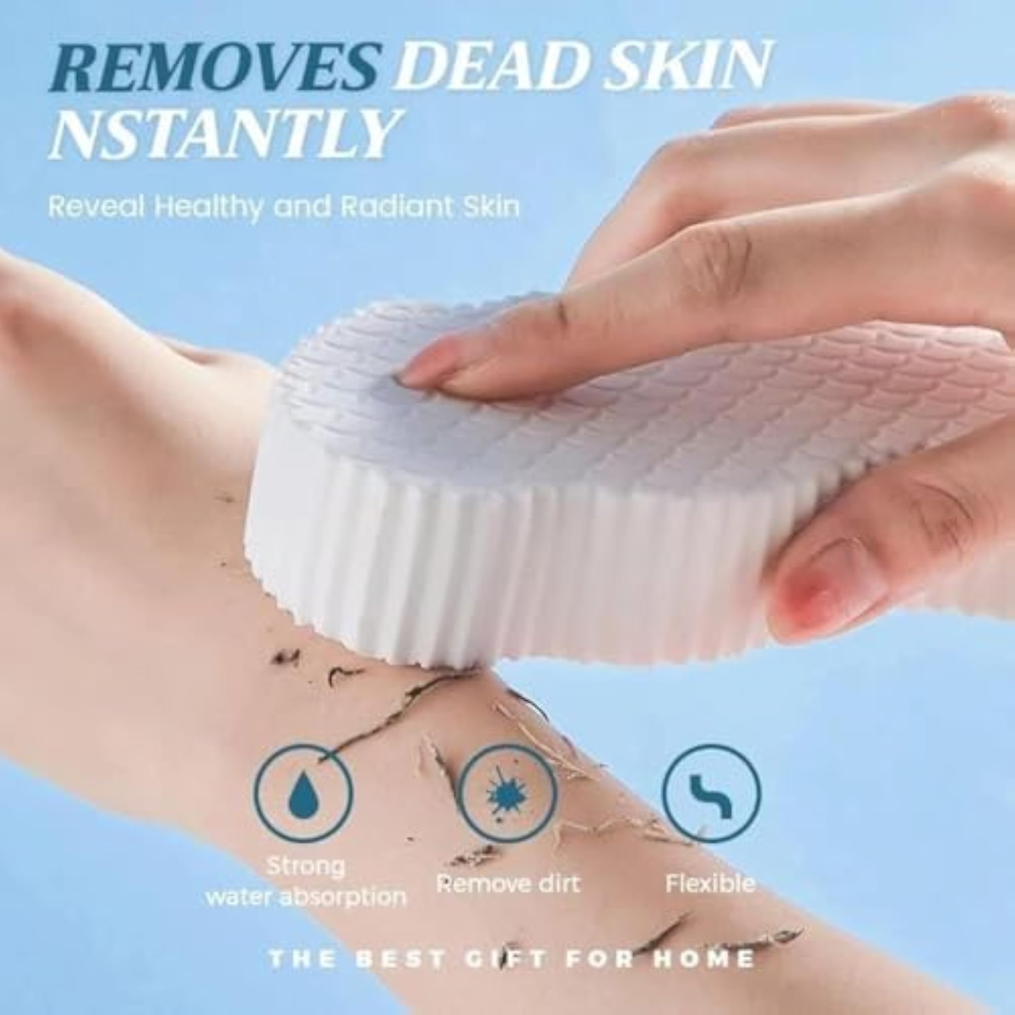 Pack of 2 Super Soft Bath Sponge Scrubber for Kids & Babies