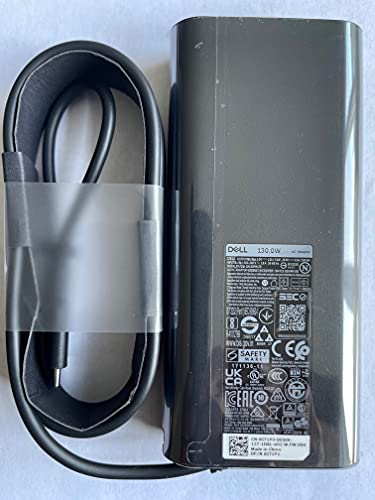 Original Replacement Dell 130W Usb-C/Usb Type C Ac Adapter For Dell Xps 15 9575 2-In-1, Precision 5530 2 In 1, Dp/N 0M0H25/M0H25, 0K00F5/K00F5, Da130Pm170, Ha130Pm170, 450-Ahom, T4V18, 07Mp1P, 7Mp1P. #TOP5