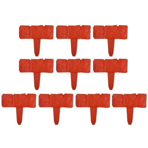 Borde de bloque de piedra artificial, 10 piezas, paneles exteriores decorativos resistentes a la intemperie, borde de césped y limitación de paisaje, para terraza, camino, cubierta, flores, patio
