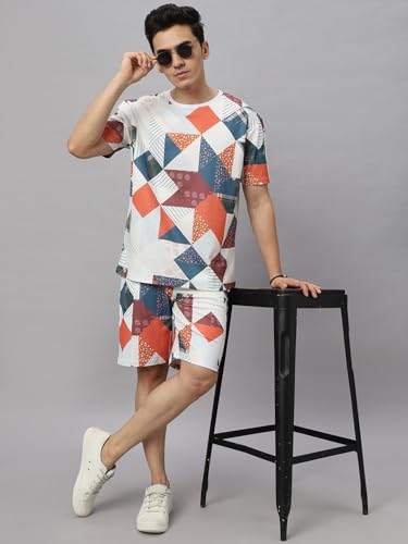 Image of Wear Your Opinion Mens Co ord Set All Over Printed T-Shirt & Short Set