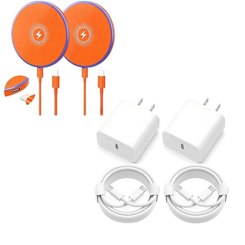 Wireless Charger 2Pack 6FT Orange