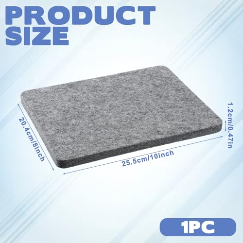 Needle Felting Pad, 8x10 Inch Grey Felt Pad Thick and Firm Needle Felting Mat for Any Wool Felting Making Supplies