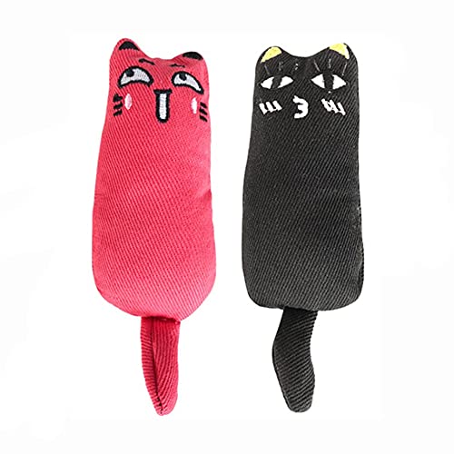 Zomtier 3 Stück Katzenminze Kissen, Katzenspielzeug mit Katzenminze natürlichem Catnip Knuddelkissen zum Kuscheln und Spielen für Katzen und Kitten Cover