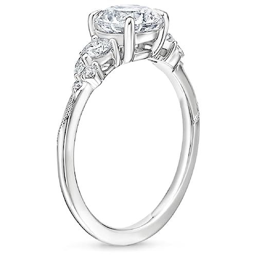 10K Solid White Gold Handmade Engagement Ring 3.0 CT Marquise Cut Moissanite Diamond Solitaire Wedding/Bridal Rings Set for Womens/Her Propose Ring2