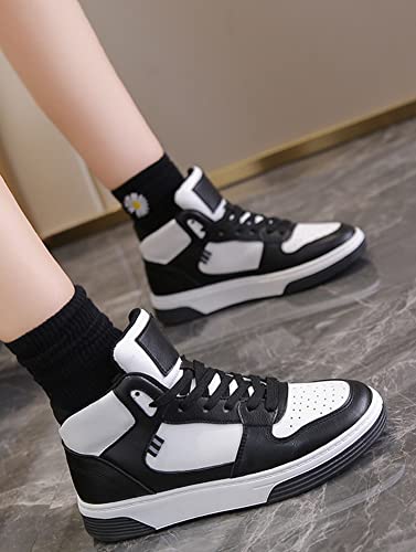 King Ma Women's Fashion Strap High Top Sneaker Casual Sport Shoes3