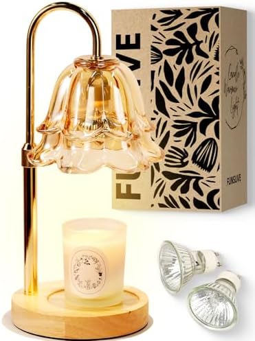 Flower Candle Warmer Lamp with Timer Dimmable, Mothers Day Birthd...