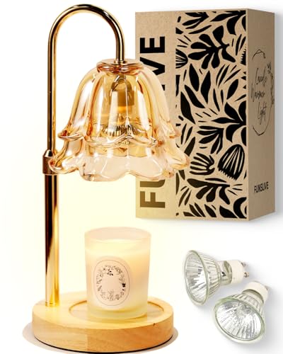 Flower Candle Warmer Lamp with Adjustable Timer