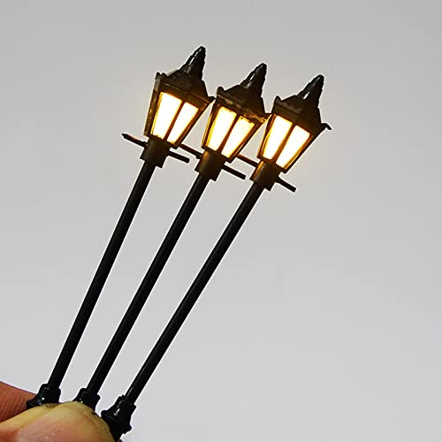 Kowaku 20Pcs Retro Style Model Trains Lights Ho