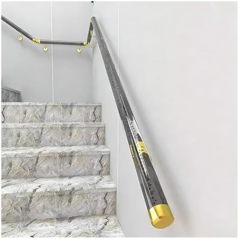 Transparent Acrylic Stair Rails with Brackets - Wall-Mounted Safety Railing for Children & Seniors - Durable, Stylish, Easy Installation for Home & Office