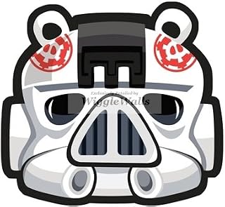 4 Inches Stormtrooper Storm Trooper Pig Pigs Angry Birds Star Wars Removable Peel Self Stick Adhesive Vinyl Decorative Wall Decal Sticker Art Kids Room Home Decor Girl Boy 4x4 Inch