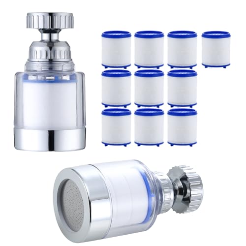 14 Piece Set Water Filter Tap, Tap Water Filter, Tap Water Filters for UK Taps, Tap Filter, Water Filter for Tap, Splashproof Water Tap Filter, Faucet Filter for Home Kitchen Bathroom Shower
