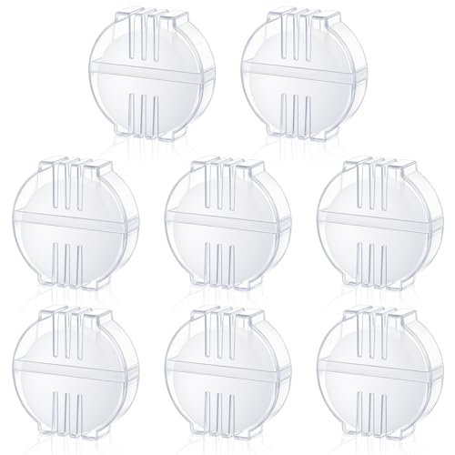 Elegaperma 8 Pcs Beeswax for Thread, Thread Conditioner for Hand Sewing White Beeswax Block Set, Smooth Threads Wax with Plastic Case for Embroidery Quilting Cross-Stitch and Fabric Repair Crafting