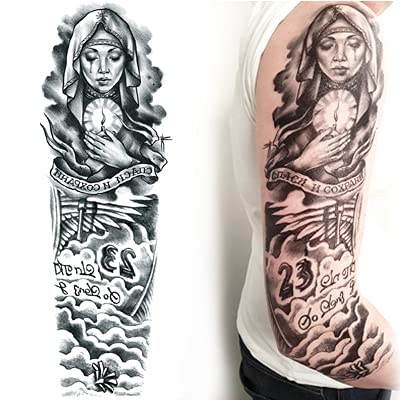 Inkwear Heavenly Full Arm Fake Tattoo Sleeve Looks Real Buy Online In Guernsey At Desertcart 49