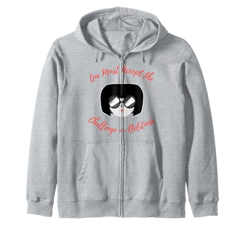 Image of Disney Pixar Incredibles 2 Edna Mode Accept The Challenge Zip Hoodie