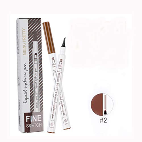 S SNUOY Waterproof Eyebrow Tattoo Pen Long-lasting Liquid Eyebrow Pen for Eyes Makeup Stays on All Day