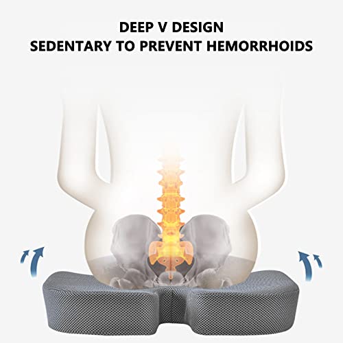 Yizunnu Cuscino per sedile in memory foam in gel