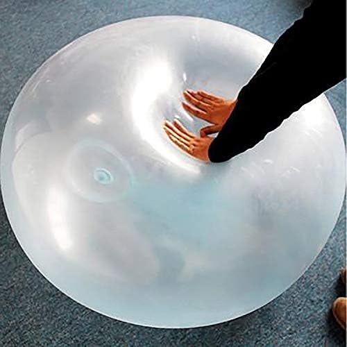 SevenMye 6 PCS Outdoor Fun Inflatable Bubble Ball Bubble Ball for Water Large Transparent Balloon Inflatable Ball Soft Rubber Ball for Outdoor Indoor Play
