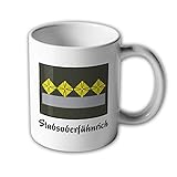 Design/Druck aus Deutschland NVA UTV Oberstabsfähnrich Tasse Dienstgrad DDR Ostdeutschland Ossi #30507