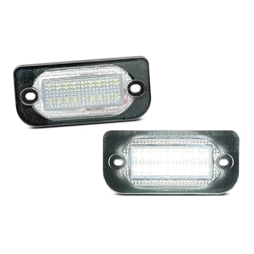 Luces matrícula para coche Benz W203 2 puertas cupé luz de matrícula LED blanca 2 piezas
