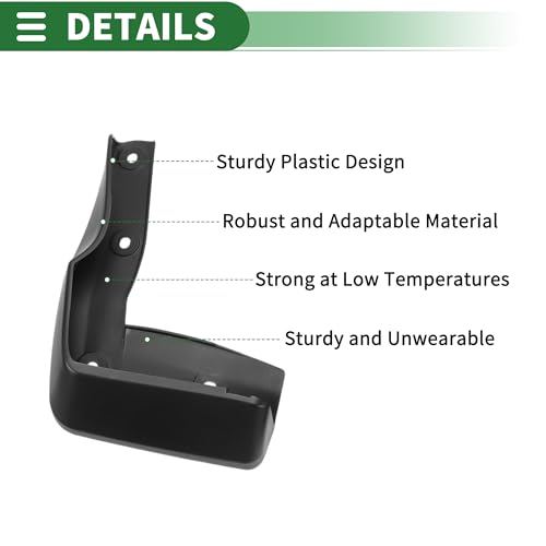 Image of Motoforti Mud Flaps Splash Guards Mud Guards for Honda Envix 2019 W /Mount Accessories