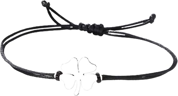 Vierblättriges Kleeblatt Armband – 18K Gold Platiniert | Glücksbringer Für Frauen