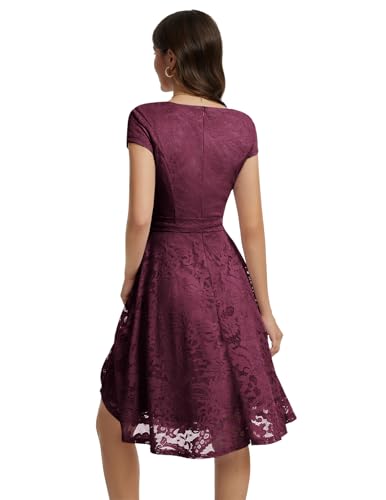 Image of MUADRESS Women's Lace Cocktail Wedding Party Dress | Wedding Guest Ready,Homecoming Event Style,Bridal Shower Outfit,Dinner Date Look,Tea Party Occasion,Birthday wear