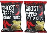Trader J’s Ghost Pepper Potato Chip Lattice Cut Kettle Cooked 7oz 198g (Two Bags)