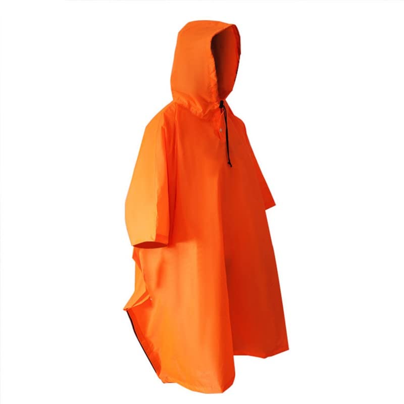Outdoor 3 in 1 Impermeabile Multifunzionale Unisex Campeggio Escursionismo Zaino Copertura Poncho Pioggia da Viaggio (Color : Green)