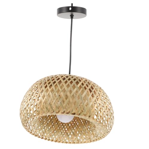 Suspension de lampe en bambou réglable et luminaire décoratif de salon