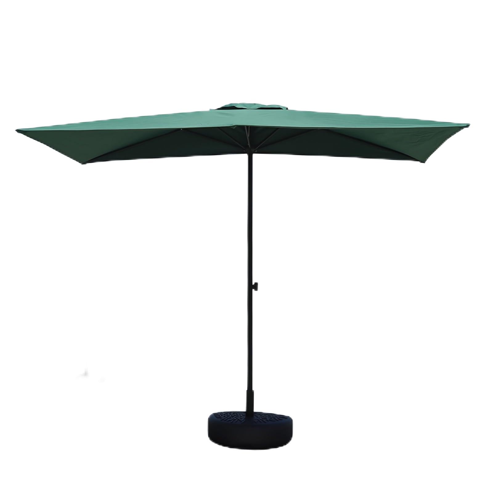 Halber Sonnenschirm, runder Gartenschirm mit höhenverstellbarem Schirm für Terrasse, Strand oder Marktstand