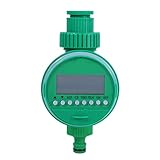 Mit Paket Zeitschaltuhr, automatisches Heimventil, Bewässerung, elektronische Zeitkugel, Bewässerung, Wasser, Garten, Terrasse, Rasen und Garten Gießkanne-24 (Green, One Size)
