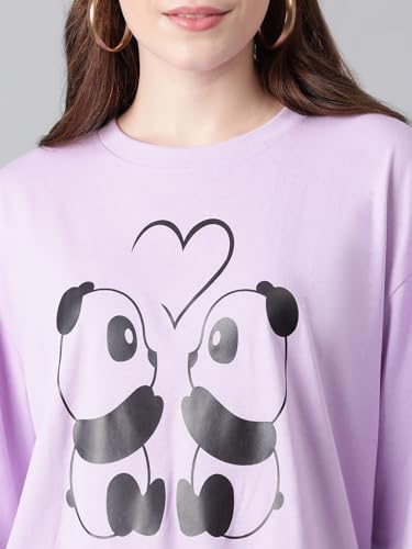 Image of KOTTY Women's Graphic Printed T-Shirt - Soft Cotton Blend Tee for Everyday Style