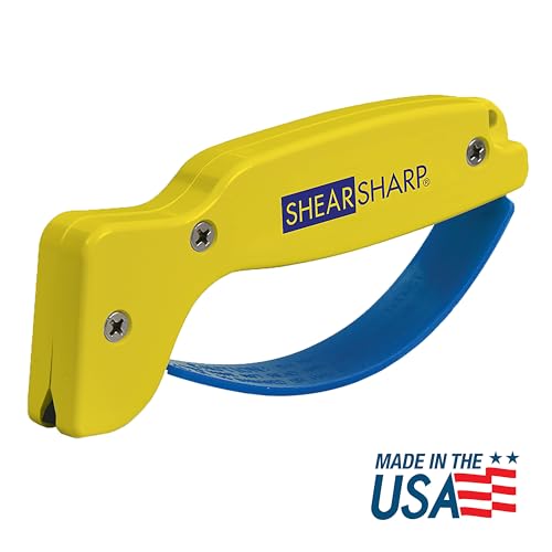 Aiguiseur de ciseaux AccuSharp ShearSharp en carbure de tungstène jaune