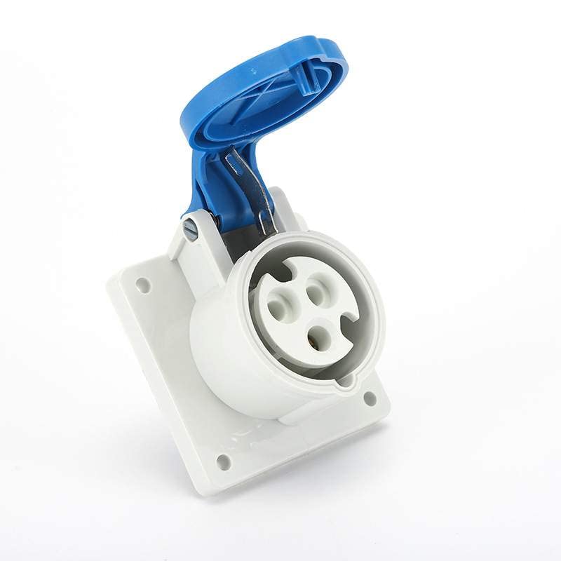 IEC60309 Waterproof CEE Industrial Connector Socket 3Pin 16A 250V 2P+E IP44 (Type-5）