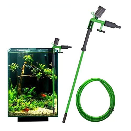 QANVEE S300 Multifunktionaler Vakuum-Siphon Wasserwechsler Reiniger Sand Kies Waschen Exkrement Entfernung Fix Fischtank Anti Rückfluss