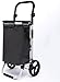 Produktbild BBG Multifunktionale tragbare Klappeinkaufswagen mit Rädern Shopping Trolley aus Aluminiumlegierung Einkaufswagen 2 Grösster Wear-Resistant Rad Pull-Räder Oxford Cloth Box 40L mit großen Fassungsverm