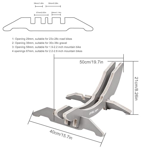 Support au sol pour vélo de route stable sans fixation murale - 4