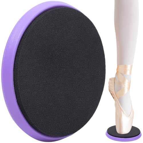CREATCABIN Turning Disc for Dancers Ballet Pirouette Disc Ballet Turning Board Spinner Disk Training Equipment Dancing Balance Skating Portable for Dancers Ice Skaters Gymnasts Cheerleaders Purple
