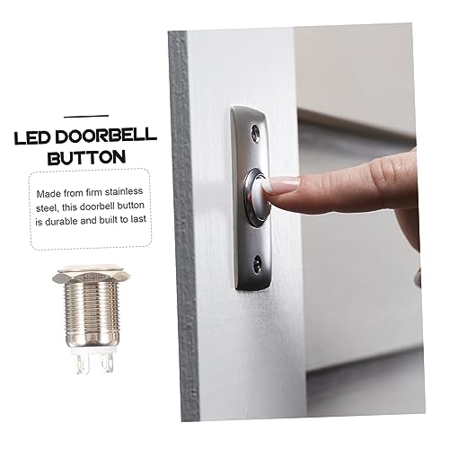 2 Unidades Substituição do botão da campainha com fio de fácil instalação botão de campainha para ap