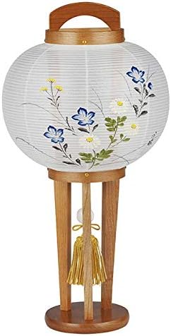 Amazon 21年度分完売致しました 置き提灯 盆提灯 ミニ コンパクト モダン 書き絵 小町 あんどん 遥 はるか ケヤキ調 絹張 菊桔梗 電池式 Ledコードレス Lc402付 コードレス 大内行灯 ミニ行灯 お盆用品 仏具 仏壇 提灯 初盆 新盆 お盆 盆 旧盆 盆提灯