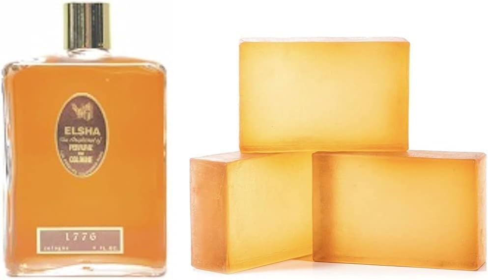 ELSHA Perfume and Cologne 1776 (4oz) with 3 Bars Soap 1776