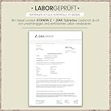 Vitamin C + Zink (365 Tabs) - optimal hochdosiert: 500 mg gepuffertes Vitamin C + 15 mg Zink aus bioverfügbarem Zinkbisglycinat - Immunsystem & Zellschutz - laborgeprüft mit Zertifikat - 100% vegan