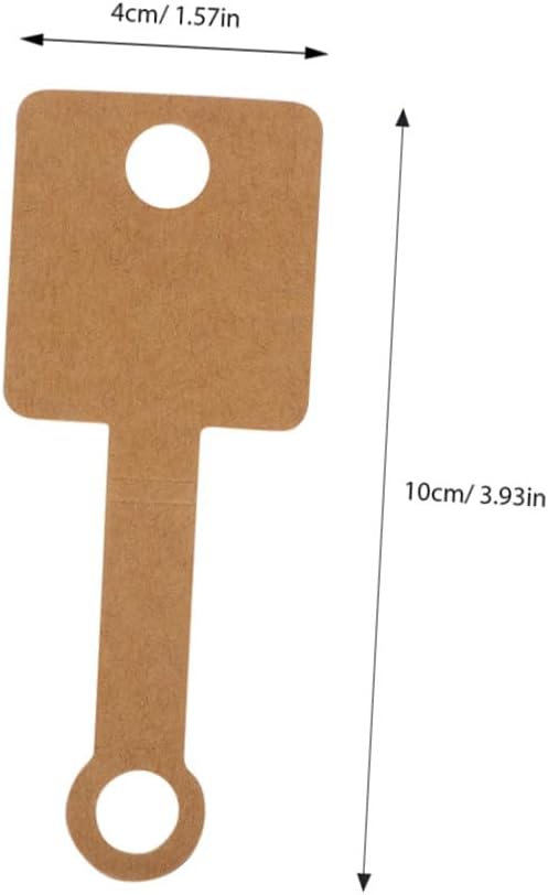 VILLCASE 250pcs Jewelry Cards Display Cards Self-Adhesive Jewelry Packaging Supplies